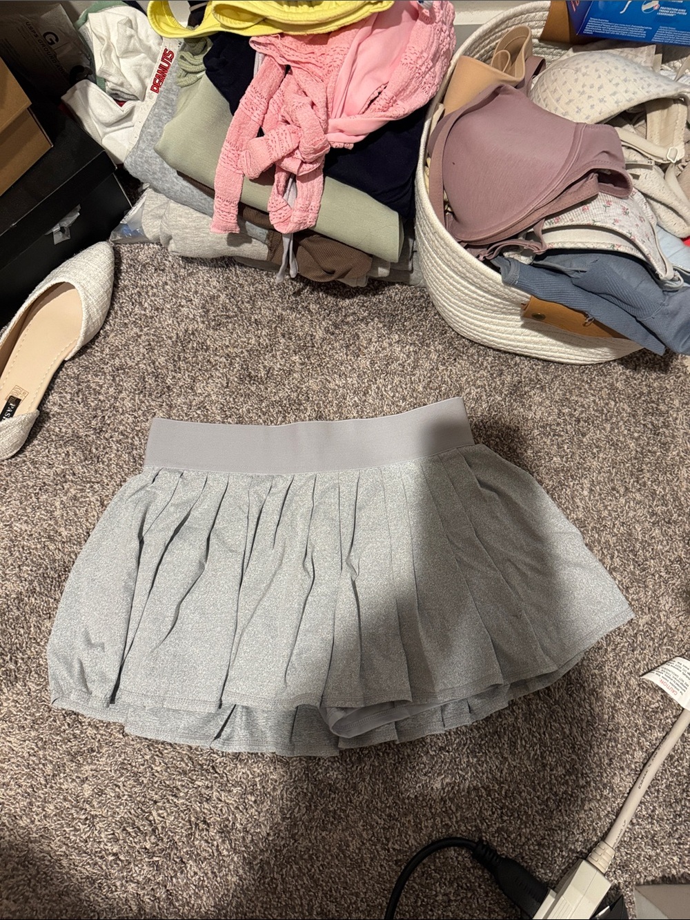 Kyodan Light Gray High-Waist Skirt